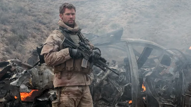 12 Strong, Chris Hemsworth 4K sfond