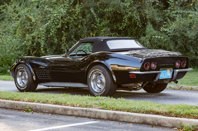 1971 Chevrolet Corvette Stingray (C3) 5.7 V8 03 2K sfondo