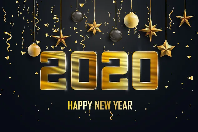 Perayaan Tahun Baru 2020 6K wallpaper
