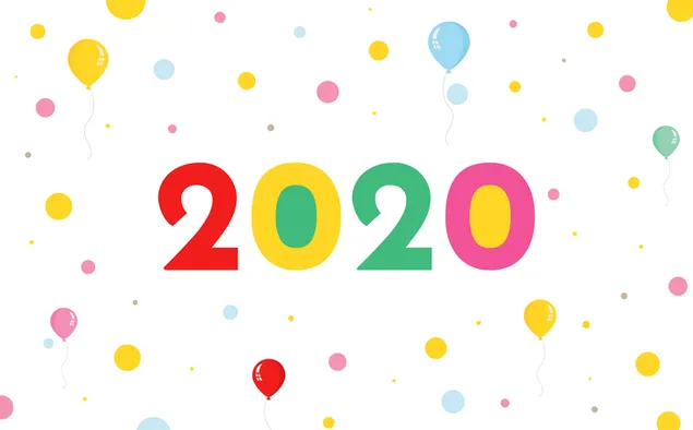 2020年新年の風船挨拶
