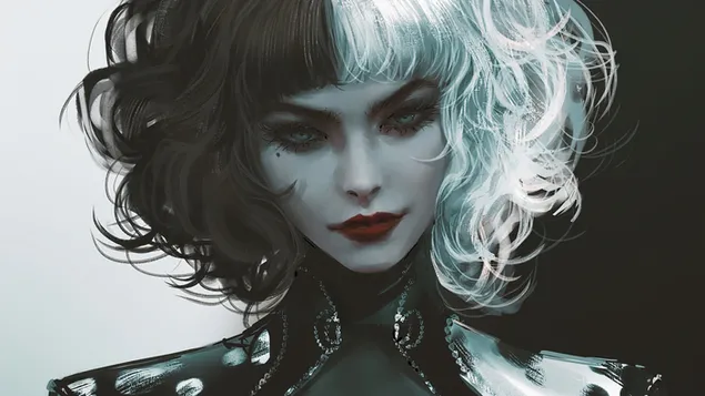 (2021) 'Cruella' Fanart - Disney-fliek 4K muurpapier