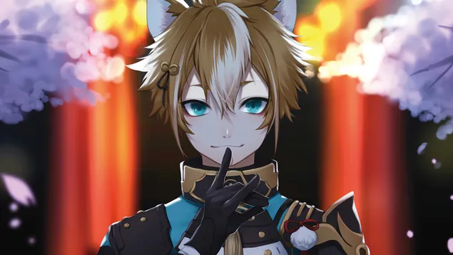 (2021) Gorou (Geo Character) - Genshin Impact [Anime Video Game] 4K tapeta