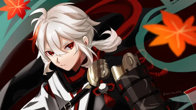 Шпалери (2021) Kazuha (персонаж Anemo) - Genshin Impact (аніме-відеогра) 4K