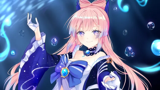 (2021) Kokomi (personnage Hydro) - Genshin Impact (jeu vidéo animé) 4K fond d'écran