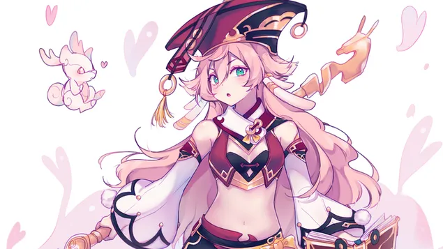 (2021) Competenza legale 'Yanfei' - Genshin Impact [Anime Video Game] 4K sfondo