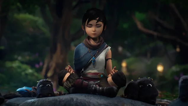 (2021) 冥想'Kena' | Kena - 精神之橋（電子遊戲） 4K 壁紙