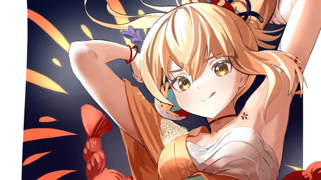 (2021) Naganohara 'Yoimiya' - Genshin Impact（動漫電子遊戲） 4K 壁紙