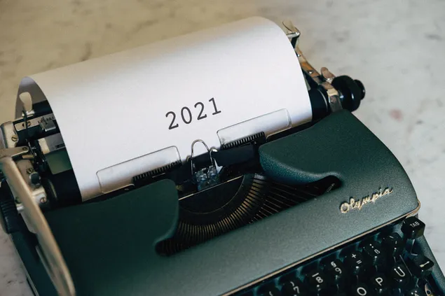 2021 Nieuwjaar, Schrijfmachine