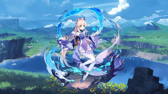 (2021) 三郷宮「ココミ」 - Genshin Impact (アニメ ビデオ ゲーム) 4K 壁紙