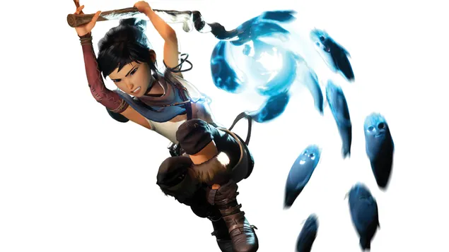 (2021) 精神嚮導'Kena' | Kena - 精神之橋（電子遊戲） 4K 壁紙