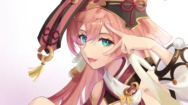 Шпалери (2021) Яньфей (персонаж піро) | Genshin Impact [аніме-відеогра] 4K