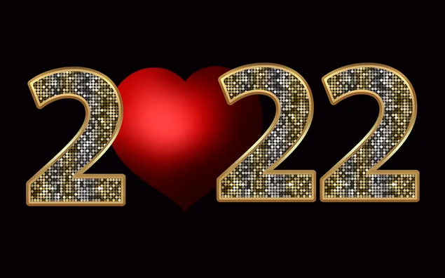 2022 gelukkig nieuwjaar hart en patronen download