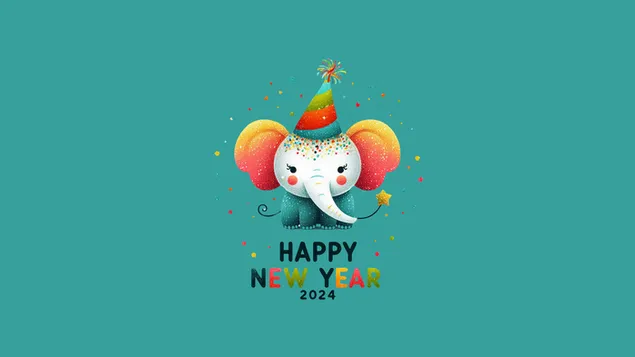 2024 godt nytar juleelefant download