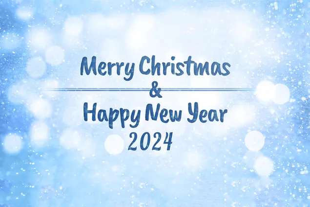 Нова година 2024 Весела Коледа 2K тапет