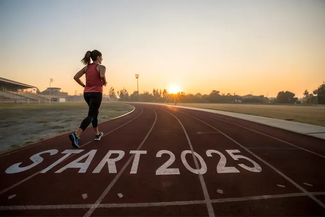Rezoluta e Vitit të Ri 2025, Gati për Sfida dhe Sukses 4K sfond