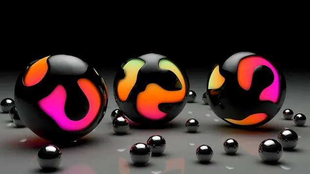 3D abstract ball download