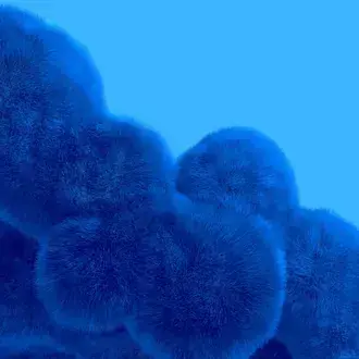 3D Blue Fur 4K wallpaper