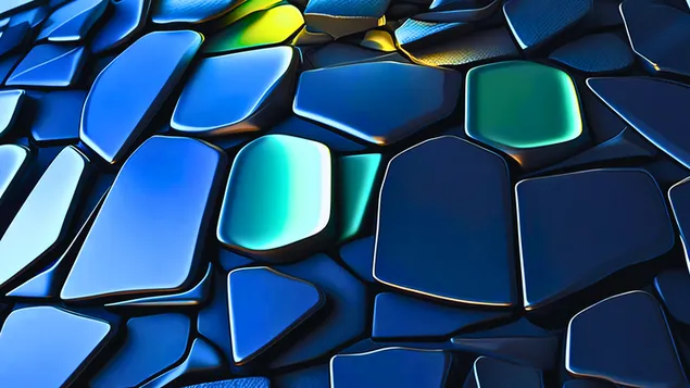 Mosaico 3D abstracto 4K fondo de pantalla