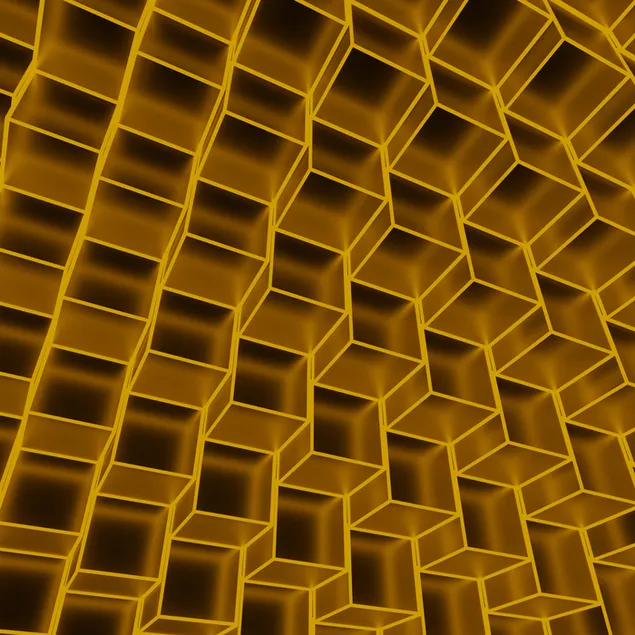 Patrón amarillo neón 3D 4K fondo de pantalla