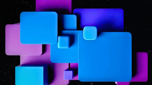 3D vierkantige lessenaar agtergrond 4K muurpapier