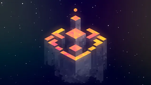 3d tetris achtergrond en ruimte