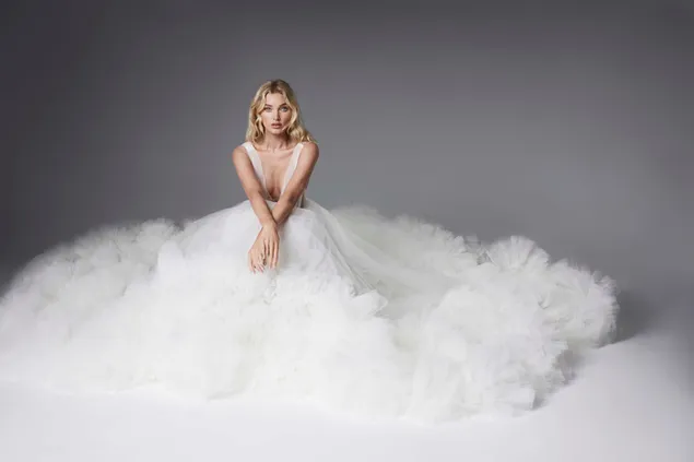 (8k) Glamouröses Model 'Elsa Hosk' | Fotoshooting der Couture-Kampagne
