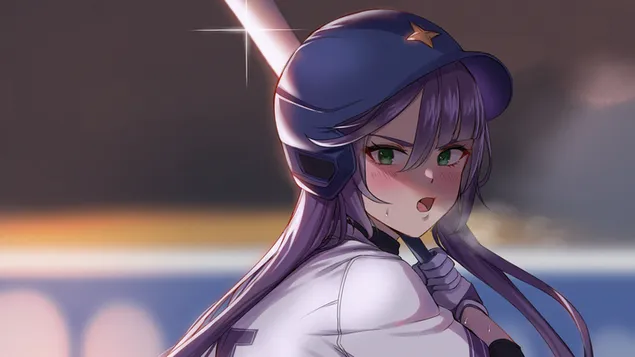 (8k) 'Mona' Playing Baseball | Genshin Impact [Anime Video Game]