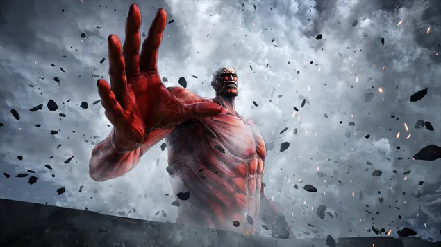 Egy nagyobb titán falat tör Maria 8K háttérkép