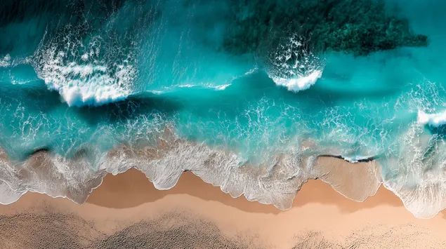 uma visao ampla das ondas costeiras de cima download