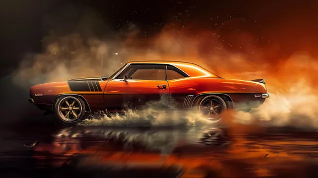 A classic muscle car HD wallpaper download