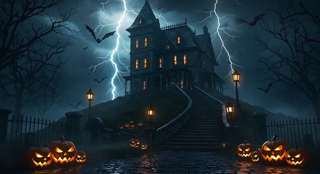 유령의 저택 2K 배경화면