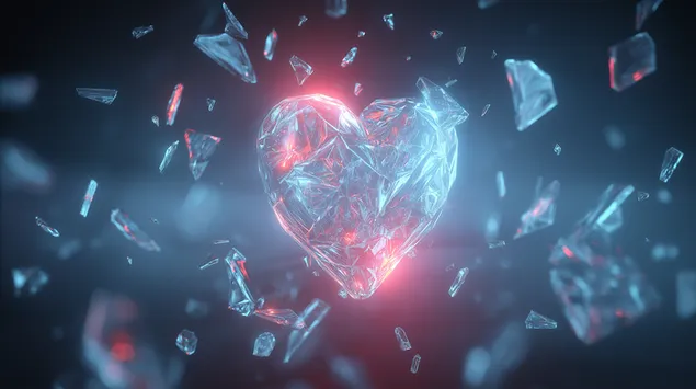 en gebrachent kristallhaerz, dat mat kontrasteierendem rouden a bloe liicht liicht eroflueden
