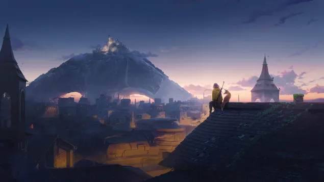 honja yeouwa hamgge maeuleul jikyeoboneun sonyeo daunrodeu