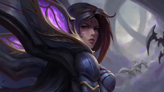 League of Legends Kaisa portrait HD wallpaper download