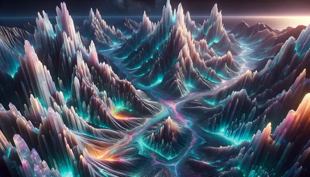 Wai Xing Shi Jie De Shui Jing Shan Jing Guan Xia Zai