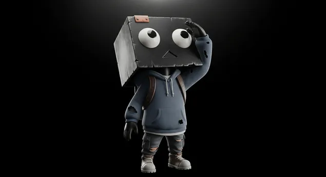 een eenzame doos jeugd ziet hoop en de toekomst desktop achtergrond 4K achtergrond