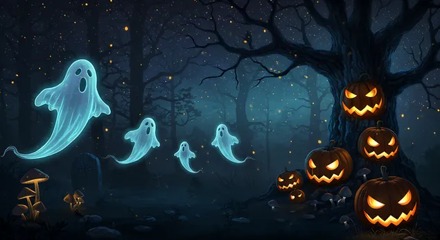 Žurka kostura pod punim mjesecom 2K pozadina