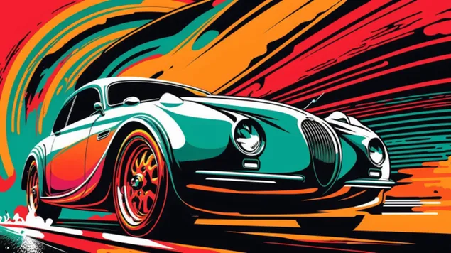 uma versao pop art de um carro classico download