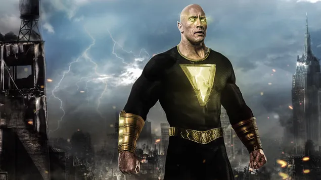 A still from the Black Adam superhero movie based on the DC comics character