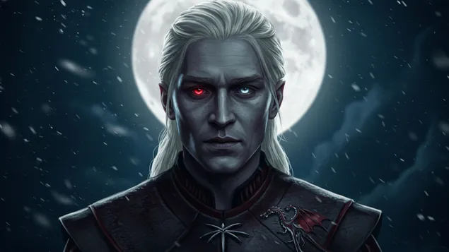 הדואליות של טרגריין: הנסיך בעל העיניים הלוהטות תחת ירח החורף HD טפט