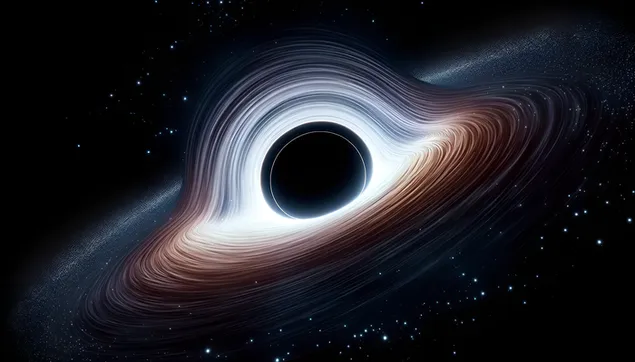 ogromna czarna dziura w przestrzeni kosmicznej emitujaca fale grawitacyjne pobierz