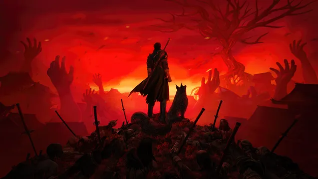 enas polemistes monos ste skoteine pole tes kolases lepse