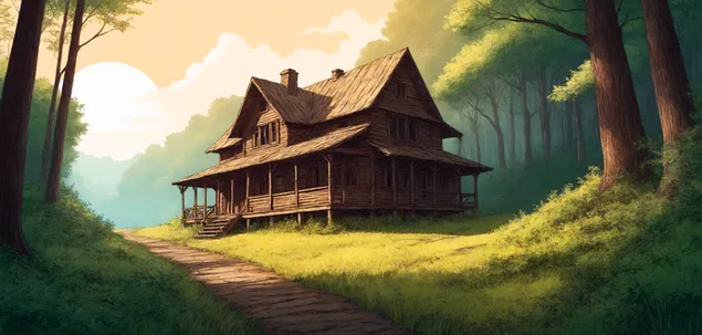 prezemete napushtena kukja vo shuma