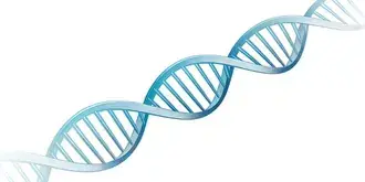 Tapeta Abstraktní 3D znázornění struktury molekuly dvojité šroubovice modré DNA 4K