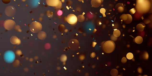 sfond abstrakt me bokeh te arte dhe konfeti qe lundrojne shkarkim