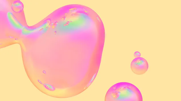 Abstraktes Blasen-Rosa 4K Hintergrundbild