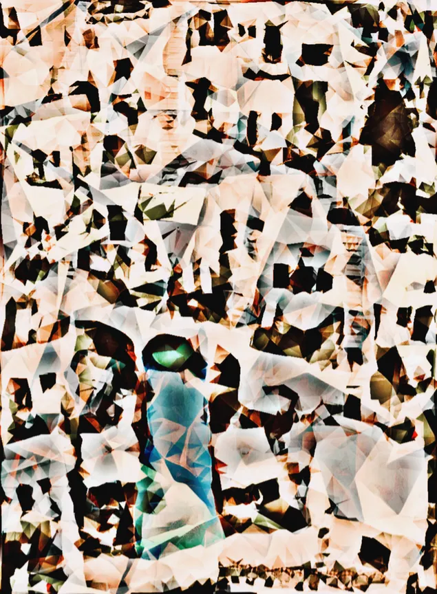 יצירות אמנות עירוניות מופשטות 2K טפט