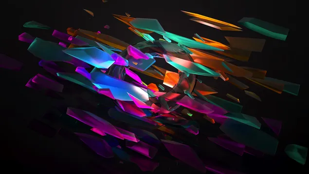 Abstract Colorful Shards