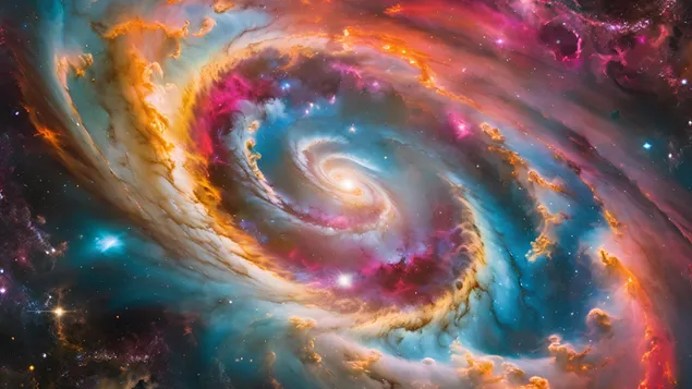 derin uzayda soyut kozmik girdap indir