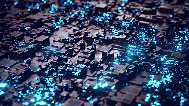 Cubs abstractes 4K fons de pantalla